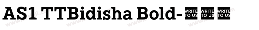 AS1 TTBidisha Bold字体转换